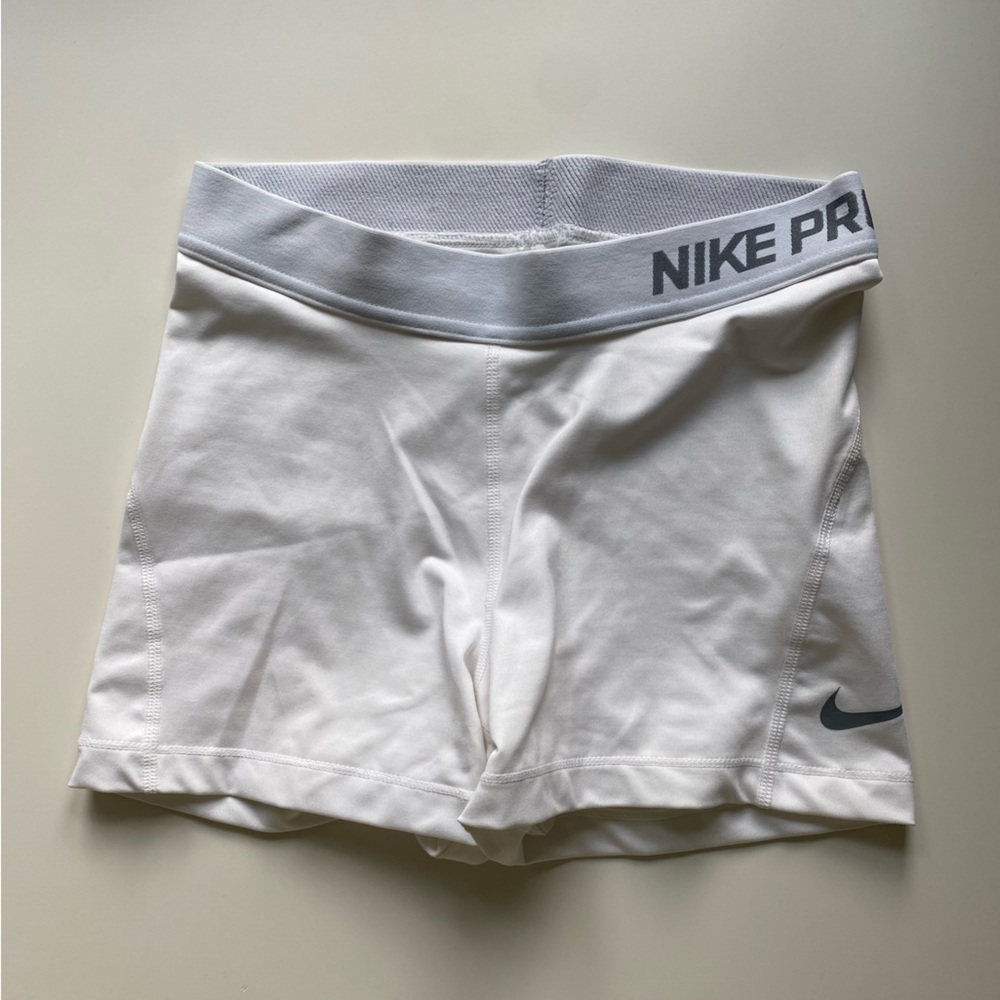 Nike Pro White Compression Shorts